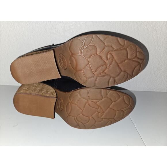 New! Kork Ease Chandra Black Leather Ankle Boot Back Zipper Women SZ 9.5 $210 - Picture 9 of 11